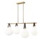 Z-Lite Newbury 4 Light Pendant, 13in. W x 19in. H, Modern Gold 7513-4L-MGLD - alternate 1
